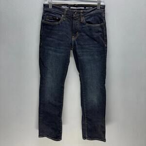 Amazon Essentials BootCut Denim Blue Jeans Size 28x30 Slim Men's Dark Wash